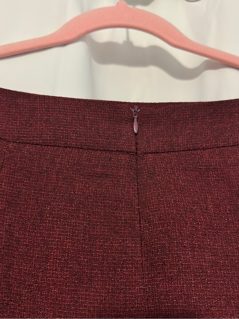 Rihoas A-Line Midi Skirt in Deep Burgundy - Picture 4 of 7